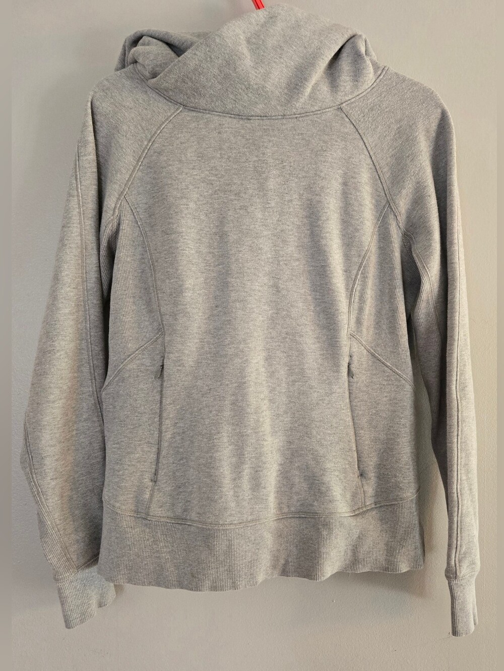 Lululemon Under Wraps Stretched Hooded Pullover Gray‎ Size 8